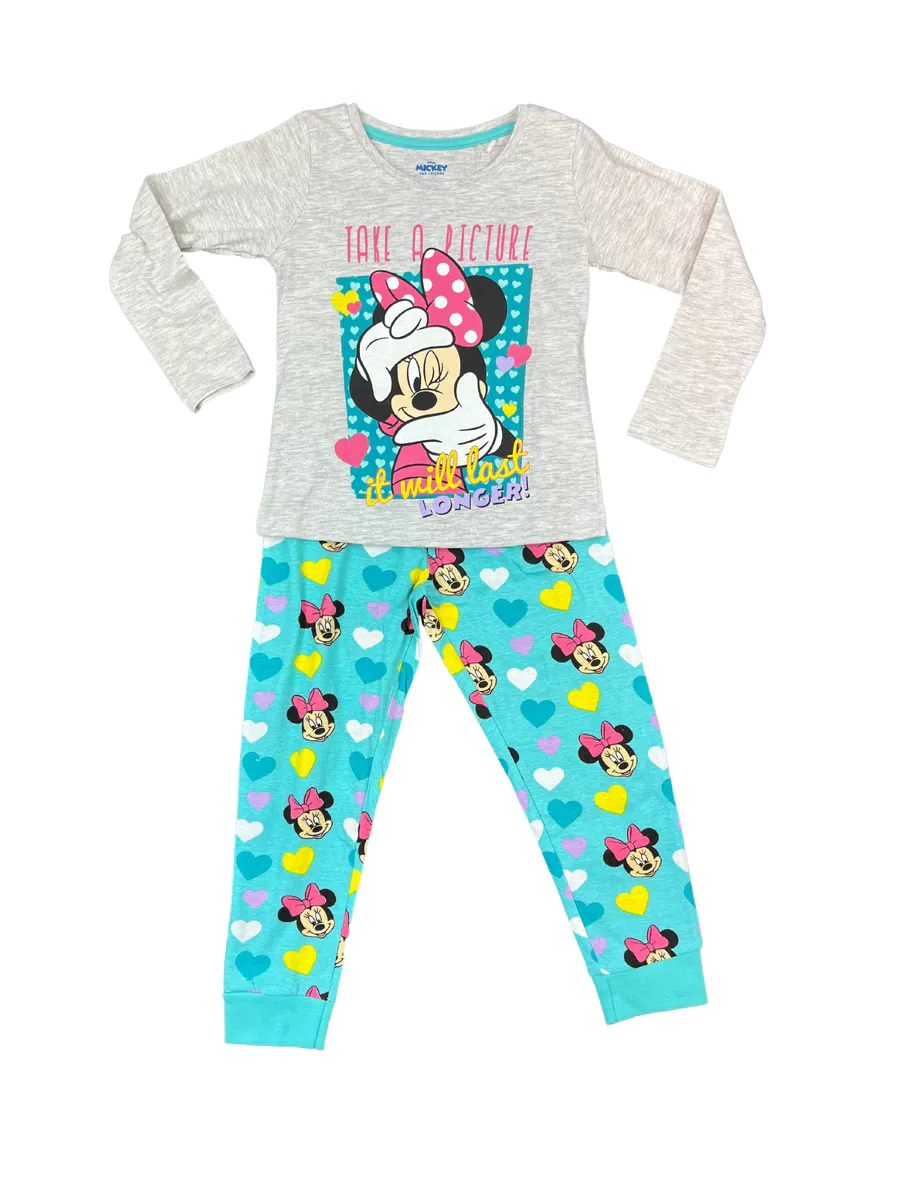 Pysjamas - Minnie Mus - Take a picture - Turkis